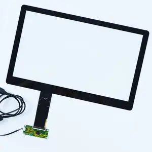 15.6 ''geniş ekran endüstriyel gömülü açık çerçeve Metal kasa kapasitif Lcd dokunmatik ekran otomasyon uygulaması için dokunmatik ekran