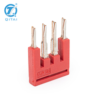 Barre de raccordement FBS 4/3.5 à 4 pôles, bande de court-circuit 3,5 mm, connecteur croisé, borne de distribution de signal pour armoire, pontage commun