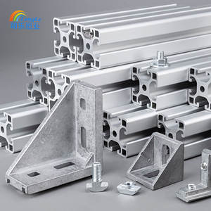 Extrusion de haute précision personnalisée 4040 4080 profilés en <span class=keywords><strong>aluminium</strong></span> produits industriels coupe soudage métrique 40x40mm alliage anodisé - Product Image 2