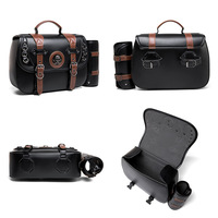 NOUVEAU 2024 Skull Cafe Racer Touring Riding RTS Motorcycle Accessories Side Saddlebags Box Panniers