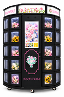 Distributeur automatique de fleurs 24h/24, intérieur et extérieur, avec écran tactile - Très efficace pour la vente de bouquets de fleurs