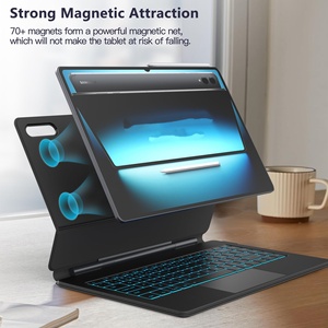 Étui Clavier Magique pour Samsung Galaxy Tab S11 Ultra 14.6'' avec Rétroéclairage, Support Magnétique, Pavé Tactile Multi-Touch et Touche IA Laudtec - Product Image 3