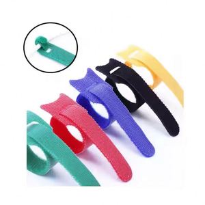 Sangles de fixation Velcro colorées vert jardin pour plantes, attaches auto-agrippantes en nylon et polyester pour câbles - Product Image 1