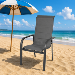 Chaise de jardin traditionnelle en Teslin de haute qualité, en aluminium métallique, pour l'extérieur, style ferme, atelier, anthracite <span class=keywords><strong>BENNOS</strong></span> BNS-100010A - Product Image 4