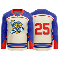 Maillot de hockey sur glace personnalisé à motif géométrique, 100% polyester, respirant, séchage rapide, entraînement d'équipe, hommes, jeunes, OEM