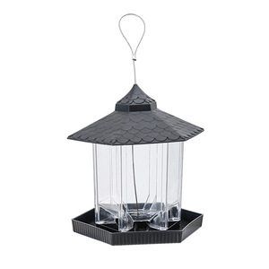 Pendurado ao ar livre Alimentador do Pássaro com 2L Eco-Friendly Plastic Bowl Carregamento Automático <span class=keywords><strong>Bird</strong></span> Food Fonte Padrão Sólido - Product Image 3