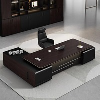 luxe légère de grande classe combinaison simple moderne meubles de directeur bureau à domicile école en bois modulaire senior