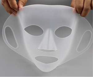 Reusable 100% Food Grade Silicone Face Mask Sheet Masks Anti-wrinkle Moisturizing Eco-friendly Cover <b>Holder</b> <b>Skincare</b> Beauty Care - Product Image 3