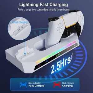 <span class=keywords><strong>Soporte</strong></span> de pared para <span class=keywords><strong>Playstation</strong></span> 5/PS5 Slim/Pro edición con disco/digital, admite carga dual para 2 controles - Product Image 5
