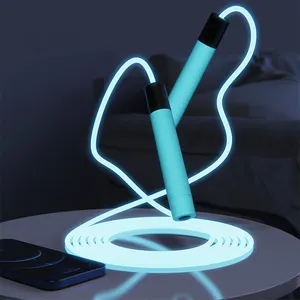 Siliconen Handgrepen Snelle Speed Jump Rope Led Light Up Glowing Springtouw
