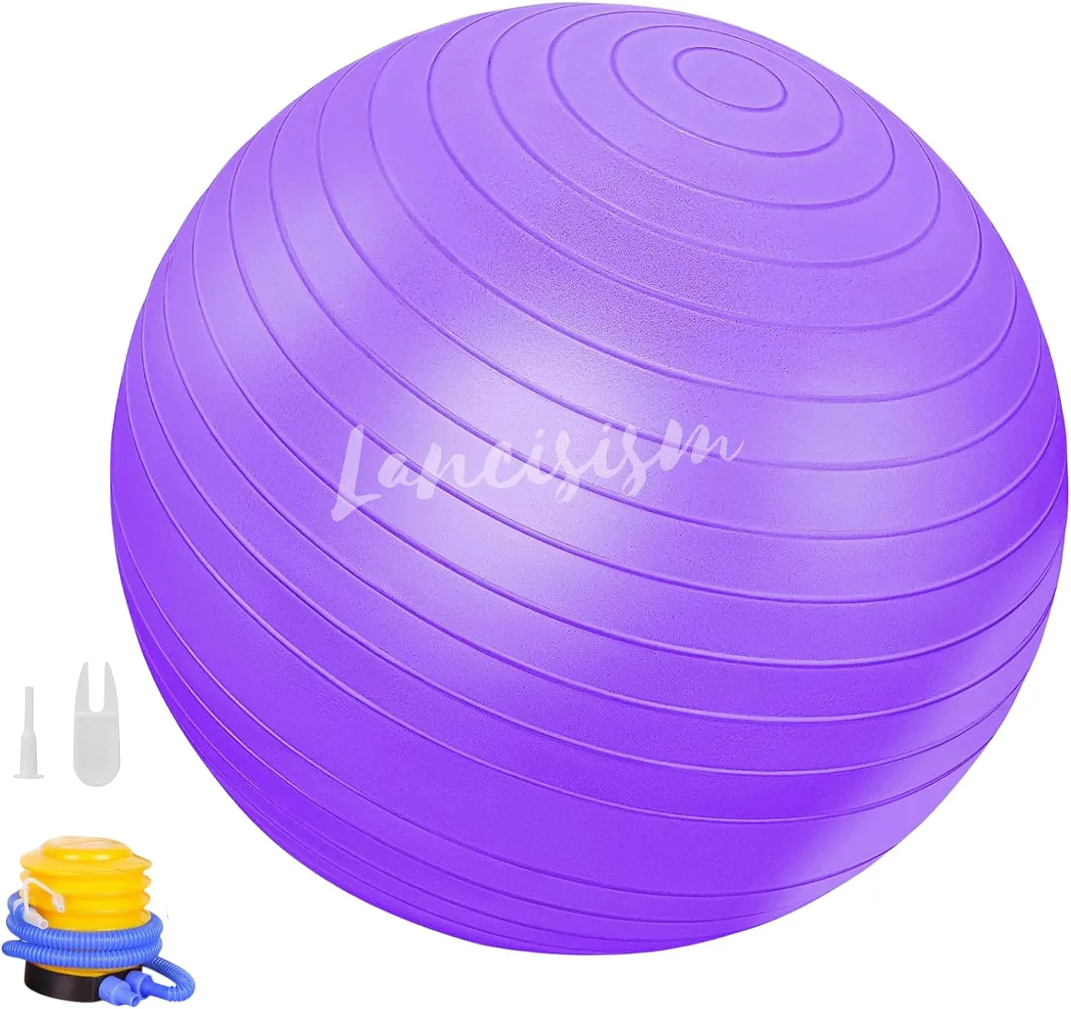 Pelota de ejercicio de Pilates de entrenamiento posparto PVC 75cm pelota de Yoga de entrenamiento de equilibrio con bomba