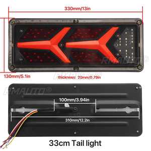 ไฟท้ายรถยนต์ 12V 110LED 2 ชิ้น ไฟเบรก ไฟเลี้ยว สำหรับรถพ่วง รถตู้ เรือ RV คาราวาน รถบัส รถบรรทุก UTV - Product Image 6