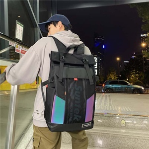 Suntek Nylon <b>Backpack</b> 20-37L <b>Waterproof</b> Fashion Sport Style Zipper Closure Interior Computer Compartment Travel Use - Product Image 4