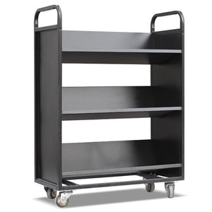 Carrito de biblioteca de doble cara de fábrica al por mayor, carrito de Biblioteca usado, carrito de libros de doble cara, carrito de biblioteca de doble cara - Product Image 1