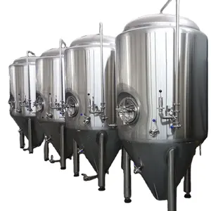 Edelstahl 200l 500L 10000l Konischer Bier fermentation stank Ummantelter Bier fermenter Bierbrauen Fermentation ausrüstung