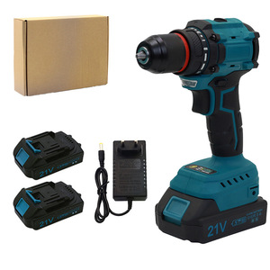 Cordless Drill 21V Lithium Battery Dual Speed Keyless Chuck Reversible For Diy Metal Drilling And Screw Tightening - Product Image 1