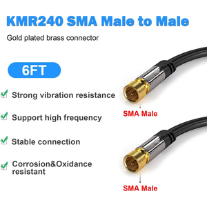 Faisceau de câbles d'antenne TV coaxial Audio vidéo mâle à mâle connecteur Satellite RG6 <span class=keywords><strong>PVC</strong></span> isolé pour les applications électroniques - Product Image 4