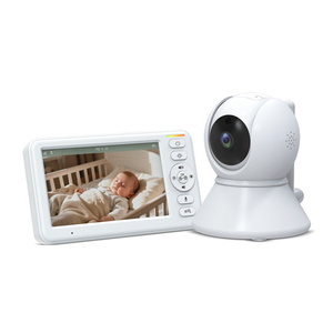 <span class=keywords><strong>Meilleur</strong></span> prix – Moniteur vidéo numérique pour bébé 6 pouces 720p avec détection des pleurs, batterie 5000 mAh et caméra audio-vidéo - Product Image 4