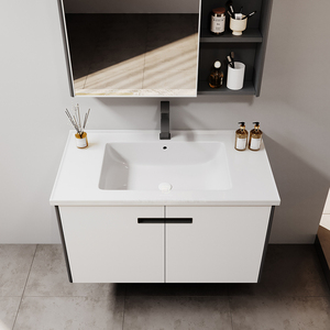 <span class=keywords><strong>Mueble</strong></span> <span class=keywords><strong>de</strong></span> <span class=keywords><strong>Baño</strong></span> Moderno con Espejo <span class=keywords><strong>de</strong></span> Pared, Gabinete <span class=keywords><strong>de</strong></span> Acero Inoxidable <span class=keywords><strong>de</strong></span> 80 cm <span class=keywords><strong>para</strong></span> <span class=keywords><strong>Baño</strong></span> - Product Image 4