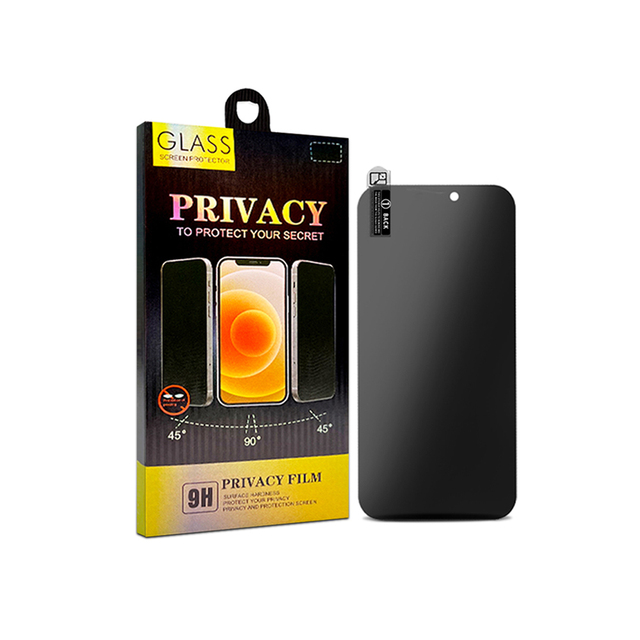 9H Hardness Easy Installation Bubble Free 3D Touch for iPhone 14  Anti-Spy Tempered Glass Film Privacy Screen Protector