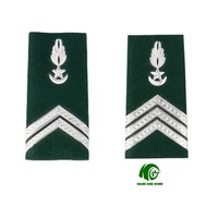 Epaulet Kustom Kango Bordir dengan Batang Emas untuk Seragam Profesional, Grosir OEM Langsung dari Pabrik