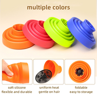 Diffuseur de cheveux pliable universel en silicone pour sèche-cheveux, pour cheveux bouclés, pliable