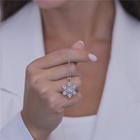 Collier flocon de neige en argent Sterling 925 pendentif flocon de neige