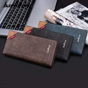 Baellerry <b>Men's</b> Long <b>Wallet</b> <b>Black</b> Multi-Card Slot Business Zipper <b>Wallet</b> Everyday Use - Product Image 4
