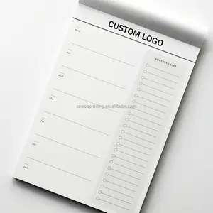 Custom Printing Logo Tear Away Pages A5 Weekly Our Meal Food Planner Planning Notepad Memo Pads