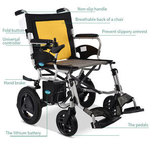 Lightweight Aluminum Alloy Electric Power Wheelchair Portable Folding Lithium Battery Wheels <strong>Walker</strong> <strong>Rollator</strong> CE Certified 1 Year - Product Image 6