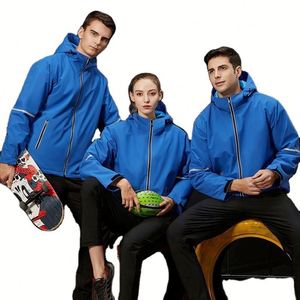เสื้อแจ็คเก็ตผู้ชายสำหรับกิจกรรมกลางแจ้งแบบมีซิป สะท้อนแสง ผ้า softshell สำหรับฤดูหนาว เล่นกีฬา ล่าสัตว์ กันน้ำ กันลม - Product Image 3