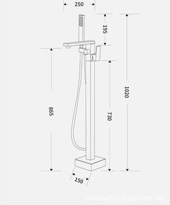 <span class=keywords><strong>Robinet</strong></span> de salle de bain de remplissage de baignoire en Offre Spéciale <span class=keywords><strong>avec</strong></span> <span class=keywords><strong>douchette</strong></span> - Product Image 4