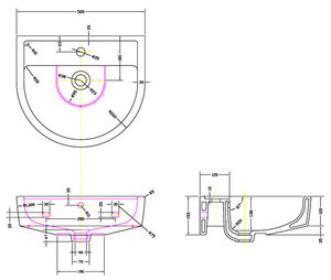 Inodoros y lavabo de bidé compactos modernos personalizados con estructura de dos piezas de trampa P para baño moderno - Product Image 3