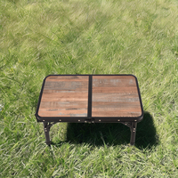 Direct de l'usine Table en MDF pliante couleur bois aluminium personnalisée Design moderne avec jambe réglable Camping pique-nique cuisine utilisation hôtel