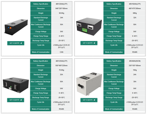Batterie au lithium robot 51.2V 24Ah AGV 100A 150A 200Ah 48V Lifepo4 batterie avec chargeur batterie au lithium-ion pour AGV - Product Image 6
