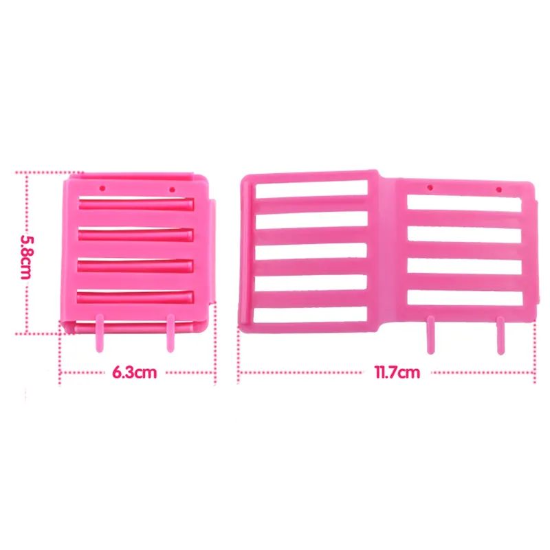 3pcs DIY 옥수수 헤어 클립 경기자 여자의 아름다움 고품질 헤어 스타일링 웨이브 퍼머로드 도구 색상 무작위 P20