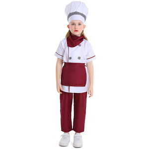 Costume de chef de pâtisserie occidental pour enfants Festival Performance Wine Red Cake - Product Image 2
