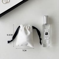 Bolsa con cordón de tela de algodón y lona con logotipo personalizado al por mayor para embalaje de perfume