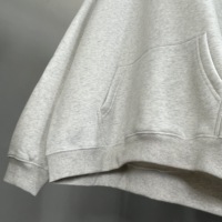Sweat à Capuche Lourd de Haute Qualité 100 % Coton, Pullover Unisexe Personnalisé pour Hommes
