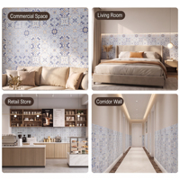Panneau mural en mosaïque à coller, PVC épaissi, imperméable, ignifuge, résistant à l'usure, carrelage mural intérieur, vente en gros d'usine