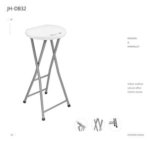 Outdoor Portable <strong>Stools</strong> Folding Lightweight Collapsible <strong>Stool</strong> Plastic Foldable <strong>Fold</strong> <strong>up</strong> High <strong>Bar</strong> Round <strong>Stool</strong> for Adults - Product Image 6