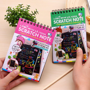 Vente en gros de peinture à gratter Dazzle Doodle Book Student Toy Fun Scratch Drawing Book Coil Drawing Book - Product Image 6