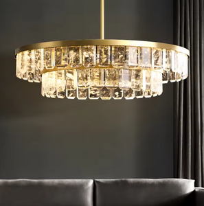 Zeal Lighting Dormitorio Luces colgantes Accesorios de iluminación Led Techo Cristal Candelabros de lujo modernos - Product Image 2