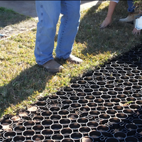 Grille de stabilisation de gravier en géocell HDPE, grille de sol en plastique à haute capacité de charge pour la rénovation temporaire des allées de vignobles et des routes agricoles