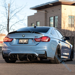 For M4 Series F82 True Carbon Spoiler Front Lip Rear Diffuser Front Grille Side Skirts Reversing Mirror Retrofit Upgrade <b>Kit</b> - Product Image 6