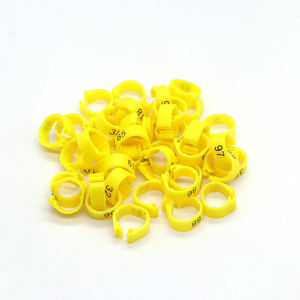 Anneau ouvert en plastique avec numéros de série sans impression Type de patte de perroquet, anneau de pied d'oiseau - Product Image 5