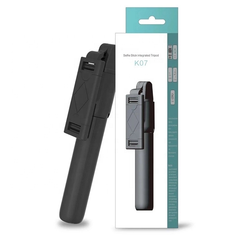 Factory Wholesale K07 Handheld Wireless Remote Mobile Phone Monopod Selfie Stick with Tripod Stand for iPhone Android