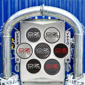 OZ Racing Cache-moyeu de roue de voiture 62 mm, cache-moyeu de roue anti-poussière, finition chrome noir, cache-moyeu de roue, cache-moyeu de jante - Product Image 3