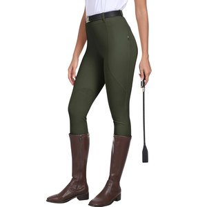Pantalones de equitación de cintura alta, transpirables, que absorben la humedad, de longitud completa, en oferta, pantalones de equitación para mujer de ajuste relajado, muy vendidos. - Product Image 1