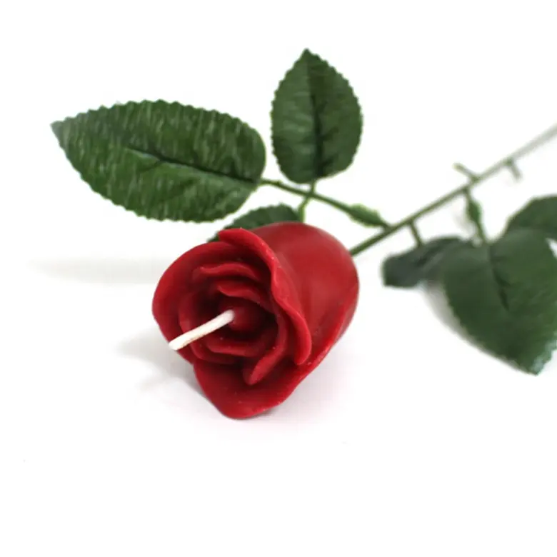 Beliebte handgemachte zarte rote Rose Blumen kerzen, Valentinstag Party Hochzeit Home Decoration Rose Kerze für Geschenk